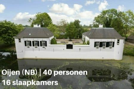 Groepsaccommodatie voor 40 personen met 16 slaapkamers in Oijen, provincie Brabant