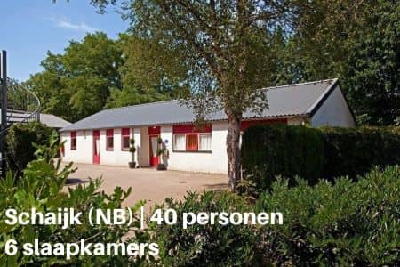 Groepsaccommodatie voor 40 personen met 6 slaapkamers in Schaijk, provincie Brabant