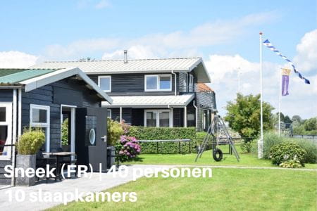 Groepsaccommodatie voor 40 personen met 10 slaapkamers in Sneek, provincie Friesland