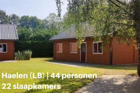 Groepshuis voor 44 personen met 22 slaapkamers in Haelen, provincie Limburg