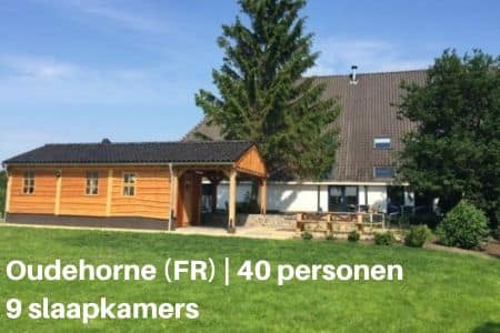 Groot vakantiehuis voor 40 personen met 9 slaapkamers in Oudehorne, provincie Friesland