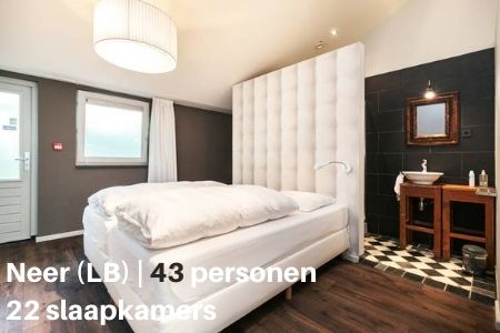 Vakantiehuis Neer,  43 personen 22 slaapkamers