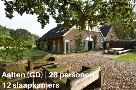Groepsaccommodatie Boerderij Drenthelschoppe, Gelderland, Aalten, 28 personen, 12 slaapkamers