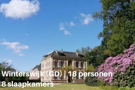 Familiehuis Gelderland, Winterswijk voor 18 personen met 8 slaapkamers