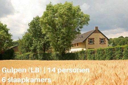 Groepsaccommodatie Boerderij Hoeve In Gunne Winkel, Limburg, Gulpen, 14 personen, 6 slaapkamers