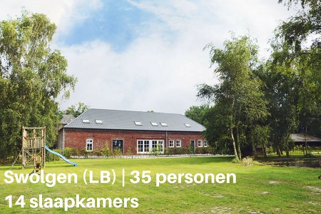 Groepsaccommodatie Kasteelboerderij Gunhof, Limburg, Swolgen, 35 personen, 14 slaapkamers