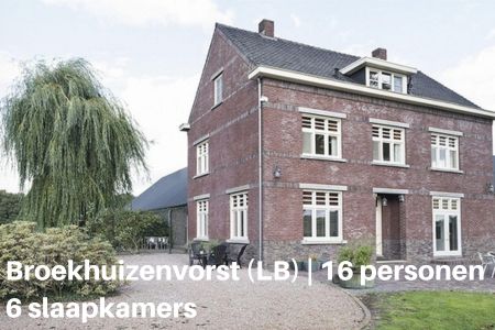 Groot vakantiehuis in Broekhuizenvorst, Limburg, 16 personen, 6 slaapkamers