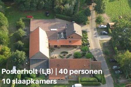 Vakantieboerderij Posterholt Limburg, 40 personen, 10 slaapkamers