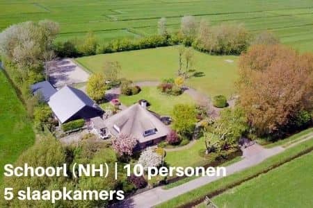 Grote vakantieboerderij voor 10 personen in Schoorl, Noord Holland