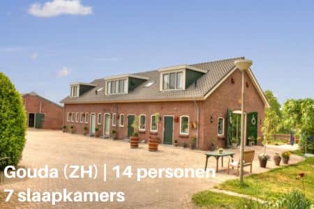 Groot vakantiehuis voor 14 personen in Gouda, Zuid-Holland