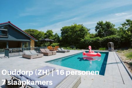 Groepsaccommodatie met zwembad voor 16 personen, Zuid Holland