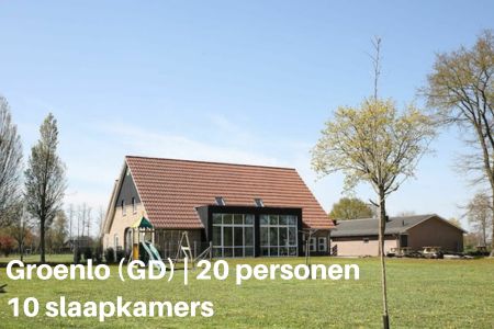 Familiehuis huren Groenlo Gelderland, 20 personen, 10 slaapkamer