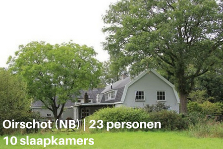 Groot natuurhuisje met hond, Oirschot, Brabant, 23 personen, 10 slaapkamers