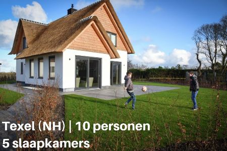Vakantiehuis 10 personen Texel, De Koog, 5 slaapkamers