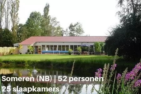 Groepshuis voor 52 personen met eigen zwembad